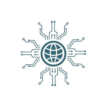 icono de tecnología de inteligencia artificial vector