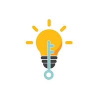 Idea icon flat design vector