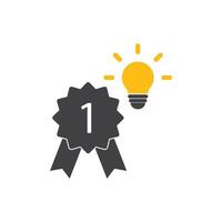Idea icon flat design vector