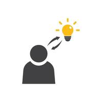 Idea icon flat design vector