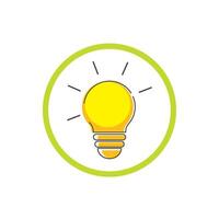 Idea icon flat design vector