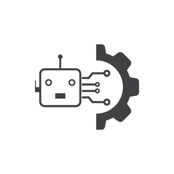 Artificial intelligence technology icon vector