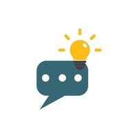 Idea icon flat design vector