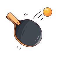 Illustration of ping pong vector