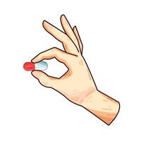Illustration of capsule vector