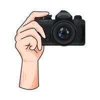 Illustration of camera vector