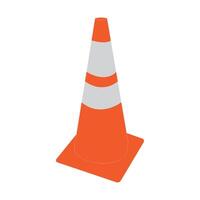 Traffic cone icon vector