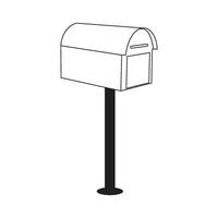 Mailbox icon design vector