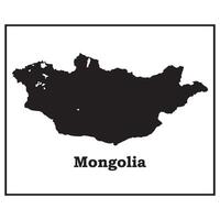 Mongolia map icon vector