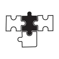 Puzzle icon design vector