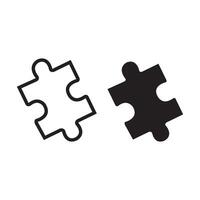 Puzzle icon design vector