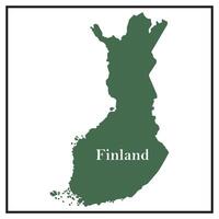 Finland map icon vector