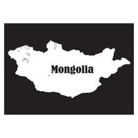 Mongolia map icon vector