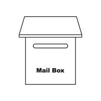 Mailbox icon design vector