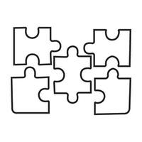 Puzzle icon design vector