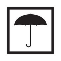 Fragile flat icon vector