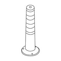 Cone stick icon vector