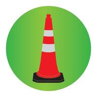 Traffic cone icon vector