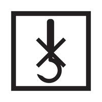 Fragile flat icon vector