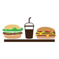 Burger icon design vector