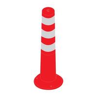 Cone stick icon vector
