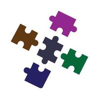 Puzzle icon design vector