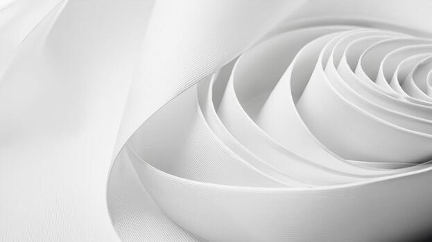 curve roll wave swirl white soft smooth texture abstract for background photo