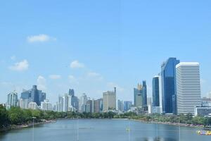 Benchakitti park the forest park in central Bangkok, Thailand photo