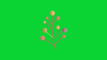 Autumn Leaves icons collection, 3D Animation Autumn Leaves Green Screen, Element Stock Overlay 4k Animation Stickers, Realistic running with loop animation chroma key, Green Screen Background video