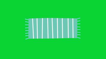 Summer Sticker icons collection, 3D Animation Green Screen, Element Stock Overlay 4k Cartoon Animation Stickers, Realistic running with loop animation chroma key, Green Screen Background video