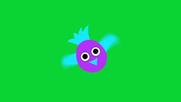 Bee Or Buzzies Sticker icons collection, 3D Animation Green Screen, Element Stock Overlay 4k Cartoon Animation Stickers, Realistic running with loop animation chroma key, Green Screen Background video