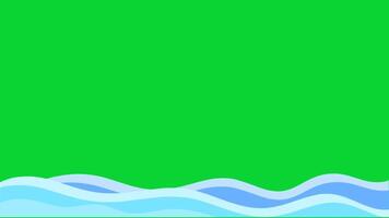 Beach Holiday Sticker icons collection, 3D Animation Green Screen, Element Stock Overlay 4k Cartoon Animation Stickers, Realistic running with loop animation chroma key, Green Screen Background video