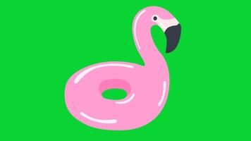 Summer Sticker icons collection, 3D Animation Green Screen, Element Stock Overlay 4k Cartoon Animation Stickers, Realistic running with loop animation chroma key, Green Screen Background video