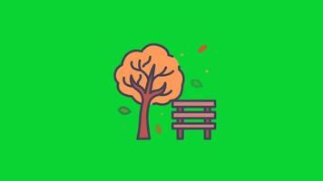 Seasons Sticker icons collection, 3D Animation Green Screen, Element Stock Overlay 4k Cartoon Animation Stickers, Realistic running with loop animation chroma key, Green Screen Background video