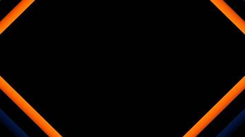 Orange and Blue Neon Motion Effect Background VJ Loop in 4K video