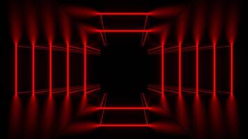 Red Lines Move in Different Directions Background VJ Loop in 4K video