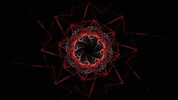 Red and White Glossy Movable Spiral Grid Background VJ Loop in 4K video