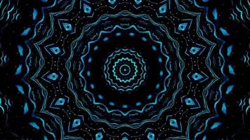 loop animation, circular pattern of blue and black light video