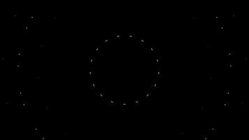 loop animation of red light abstract circle pattern on black background video