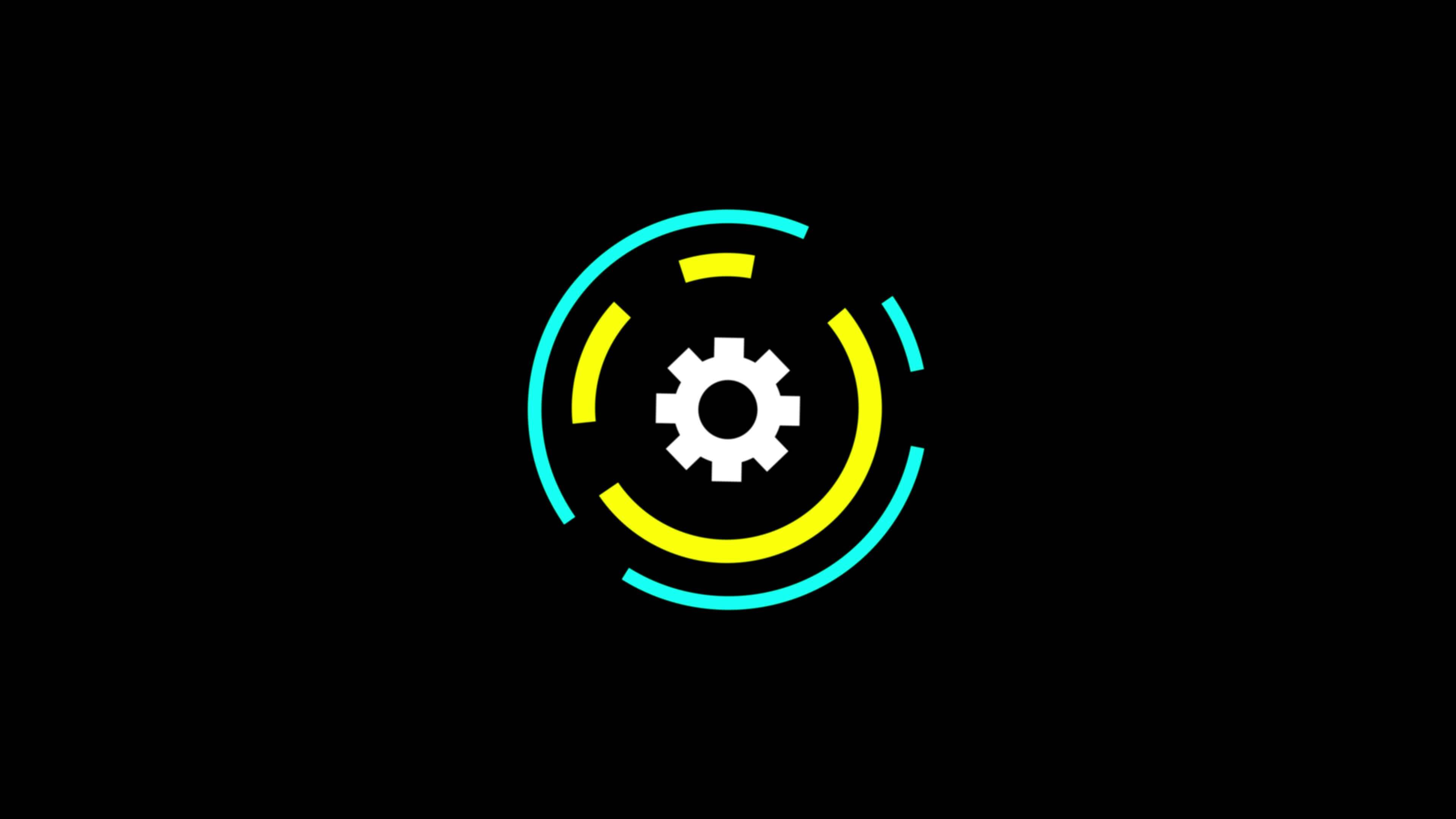 Animated settings line icons. Spinning gear animation. 46298498 Stock Video at Vecteezy