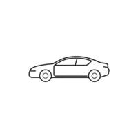 Car icon in flat style Simple traffic icon vector