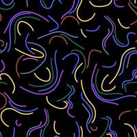 Seamless pattern with hand-drawn stripes. vector