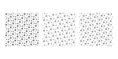 Abstract snowflake pattern design template on white background vector