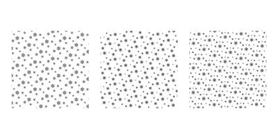 Abstract snowflake pattern design template on white background vector