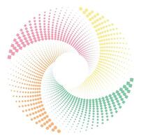 Abstract Circle consisting dots design vector
