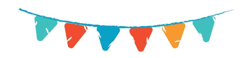 Abstract colorful party flag vector