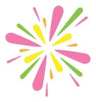Abstract colorful fireworks vector