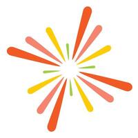 Abstract colorful fireworks vector