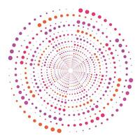 Abstract Dot Circle Design vector