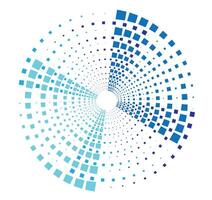 Abstract Circle consisting dots design vector